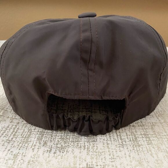 Versace Sport Chocolate Brown Medusa Logo Flat Bill Hat. Size Large. EUC! - Picture 6 of 9